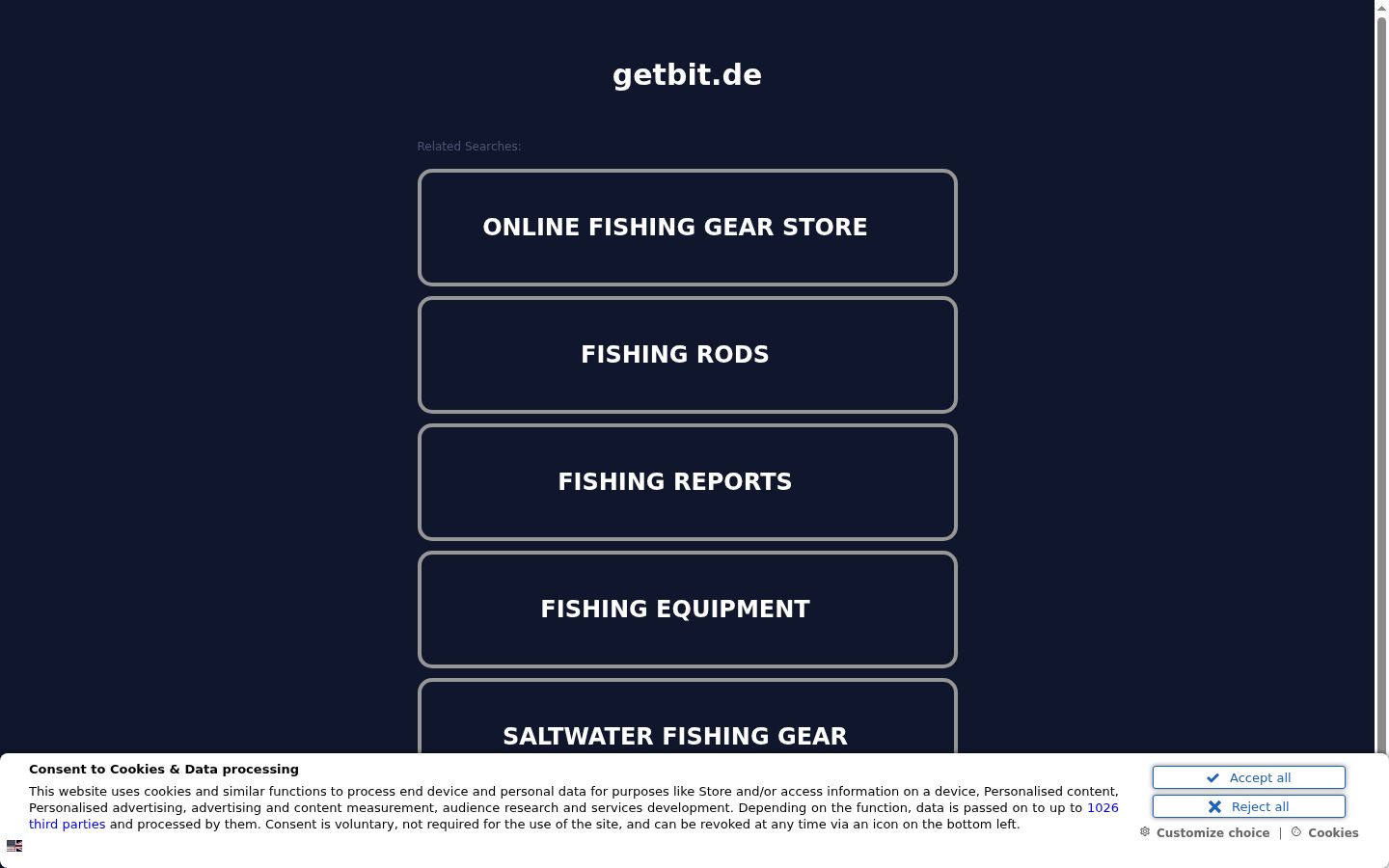 Screenshot van de toestemmingsbanner zoals getoond vóór enige interactie