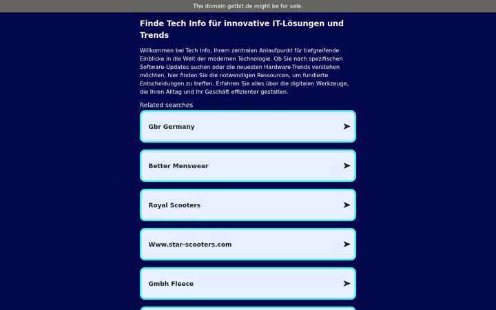 Screenshot of getbit.de