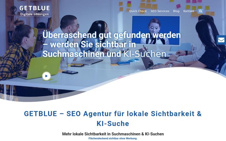 Screenshot of getblue.de