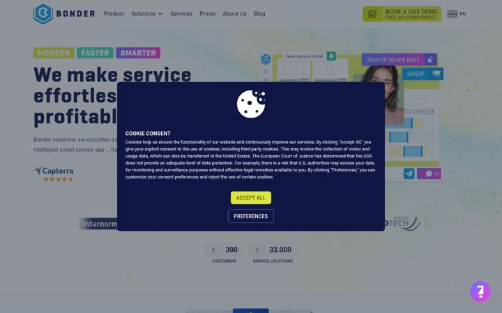 Screenshot of getbonder.com