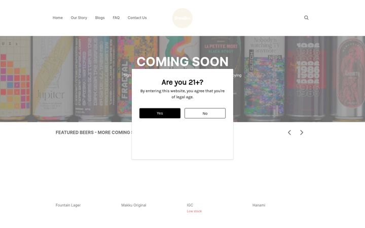 Screenshot of getbrewbox.com