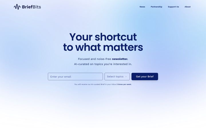 Screenshot of getbriefbits.com
