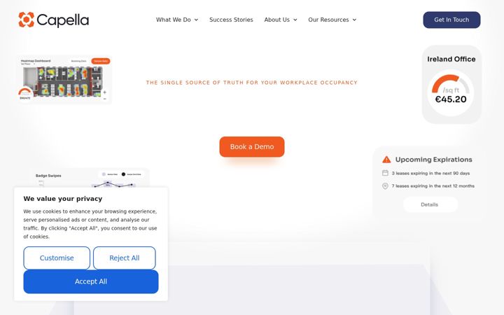 Screenshot of getcapella.ai