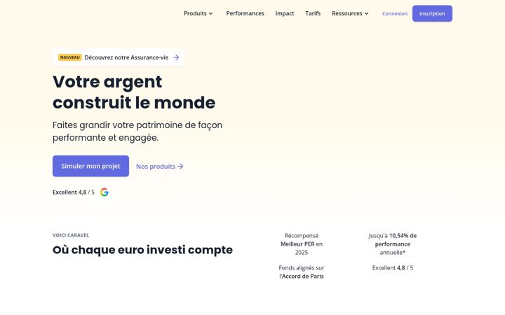 Screenshot of getcaravel.fr