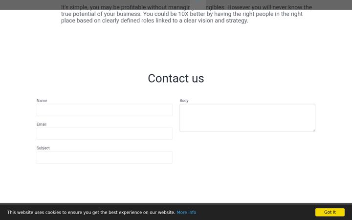 Screenshot of getcentered.co.za