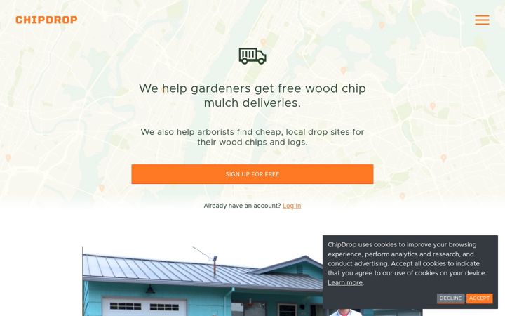 Screenshot of getchipdrop.com