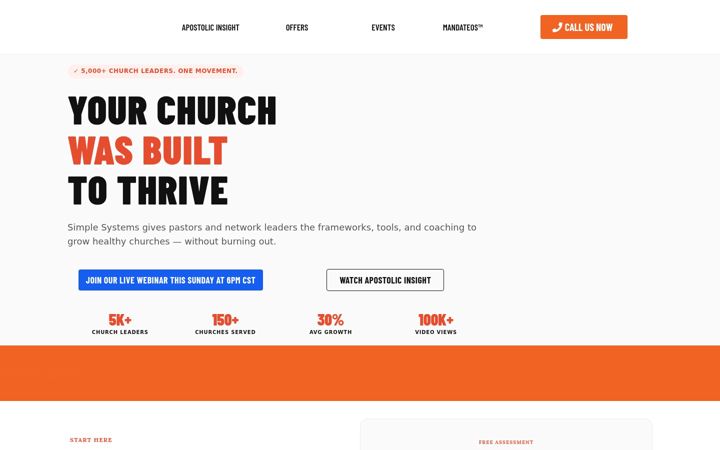 Screenshot of getchurchsystems.com