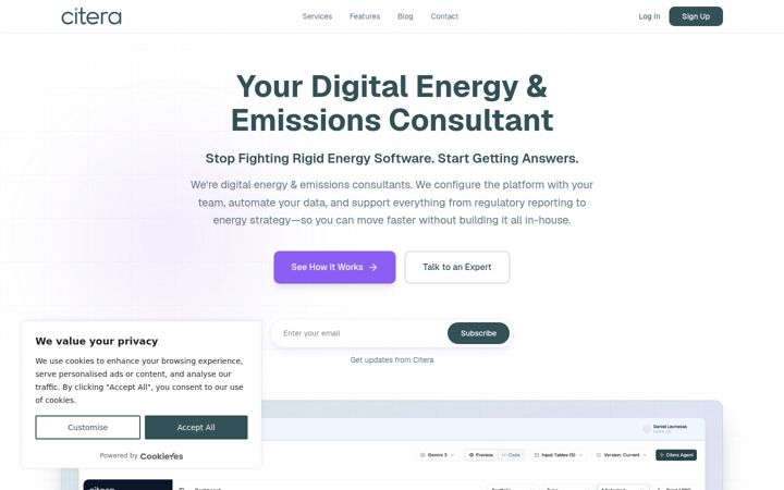 Screenshot of getcitera.com