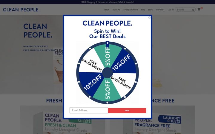 Screenshot of getcleanpeople.com