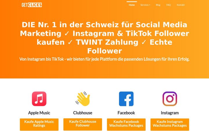 Screenshot of getclicks.ch