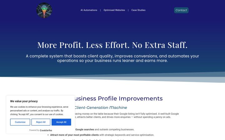Screenshot of getclientsonline.co.uk