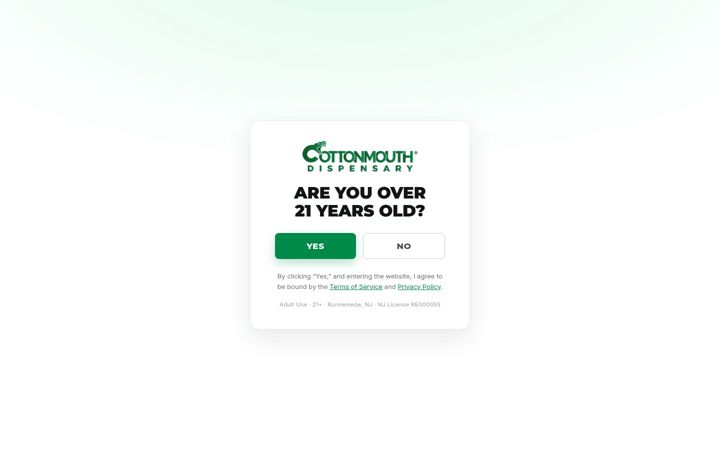 Screenshot of getcottonmouth.com