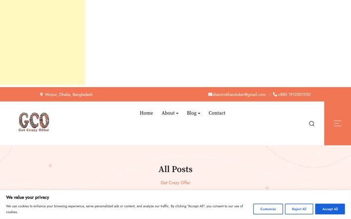 Screenshot of getcrazyoffer.com