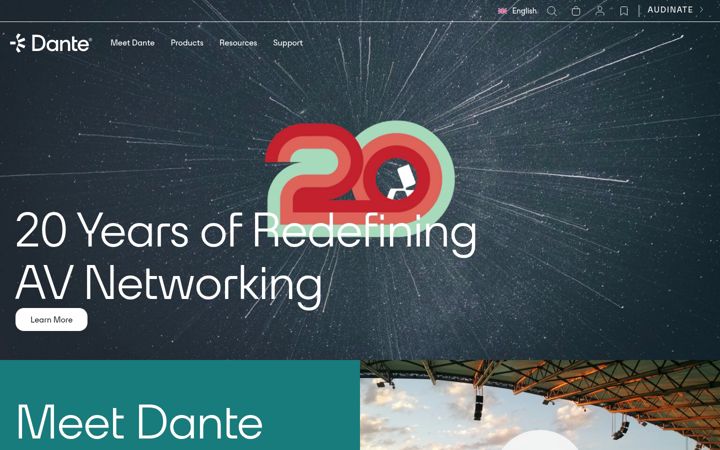 Screenshot of getdante.com