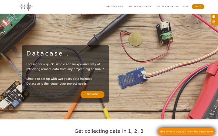 Screenshot of getdatacase.com