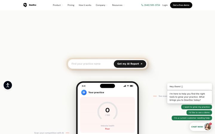 Screenshot of getdeardoc.com