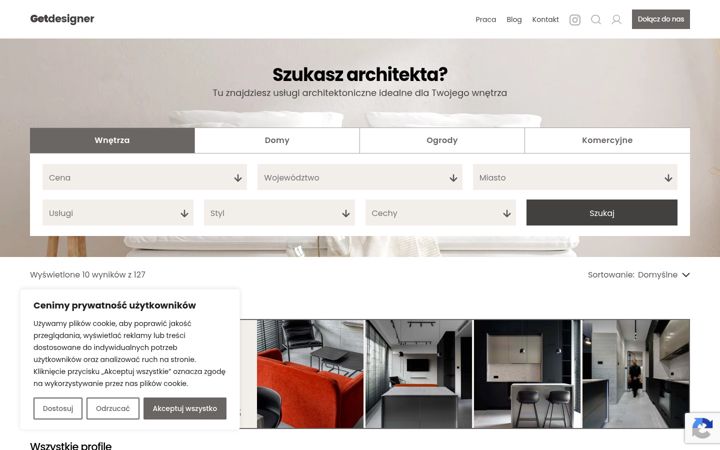 Screenshot of getdesigner.pl