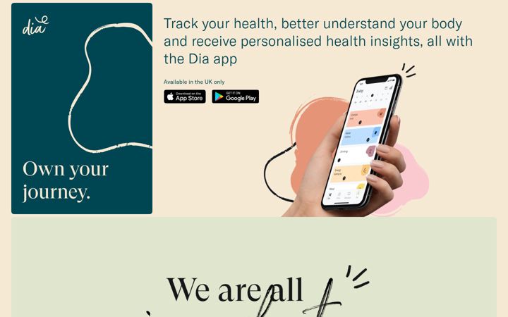 Screenshot of getdia.app