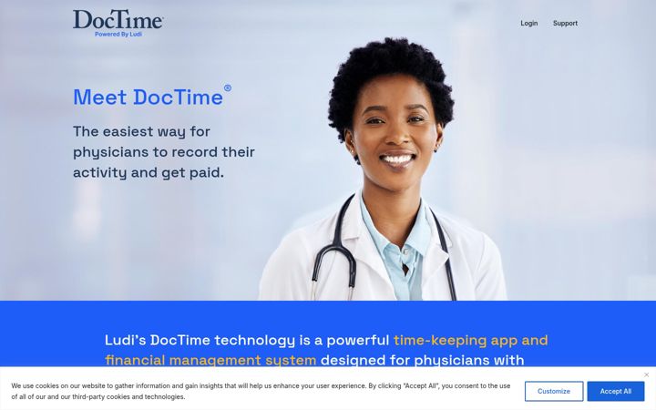 Screenshot of getdoctime.com
