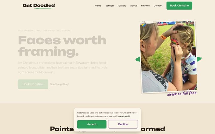 Screenshot of getdoodled.co.uk