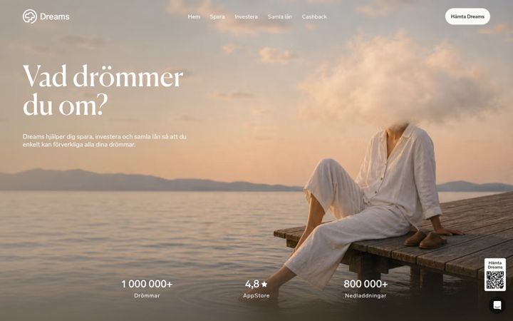 Screenshot of getdreams.com