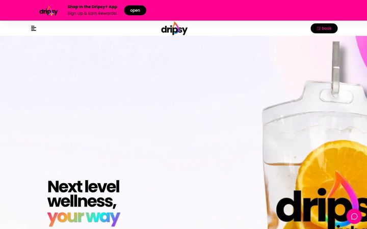 Screenshot of getdripsy.com