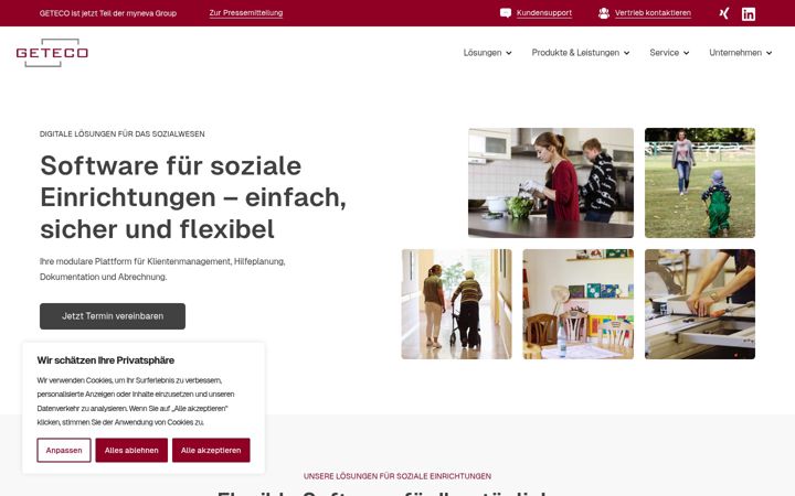 Screenshot of geteco.de