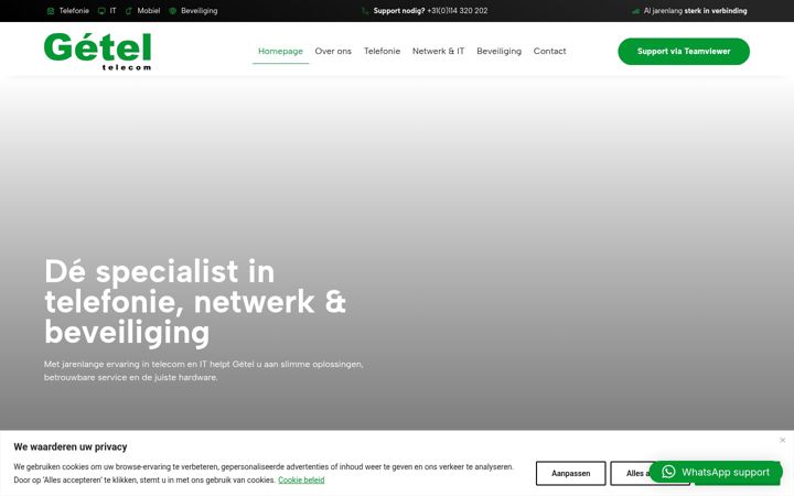 Screenshot of getel.nl
