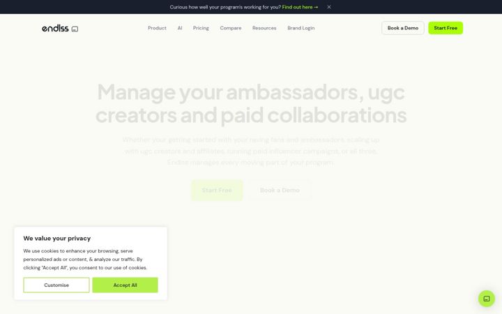 Screenshot of getendlss.com