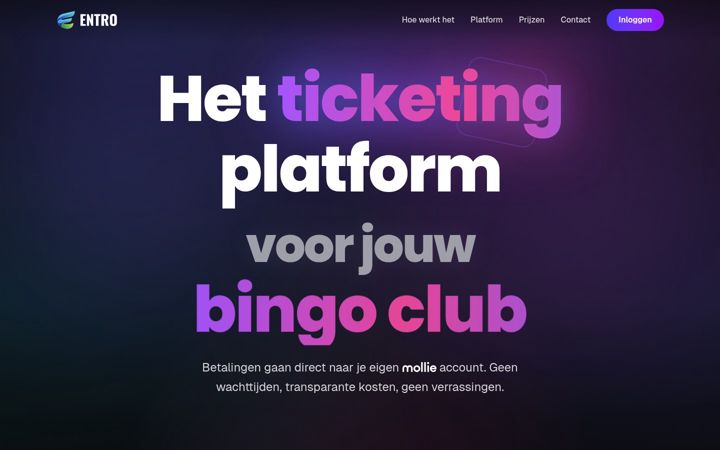 Screenshot of getentro.app