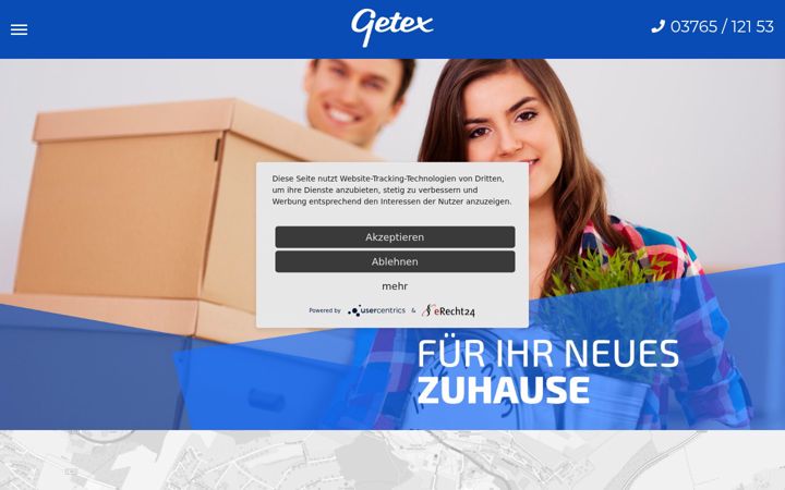 Screenshot of getex.gmbh