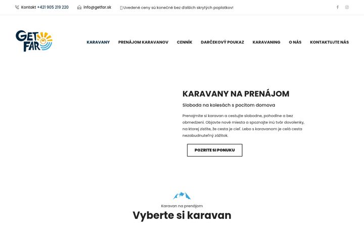 Screenshot of getfar.sk