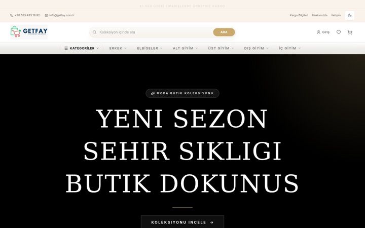 Screenshot of getfay.com.tr