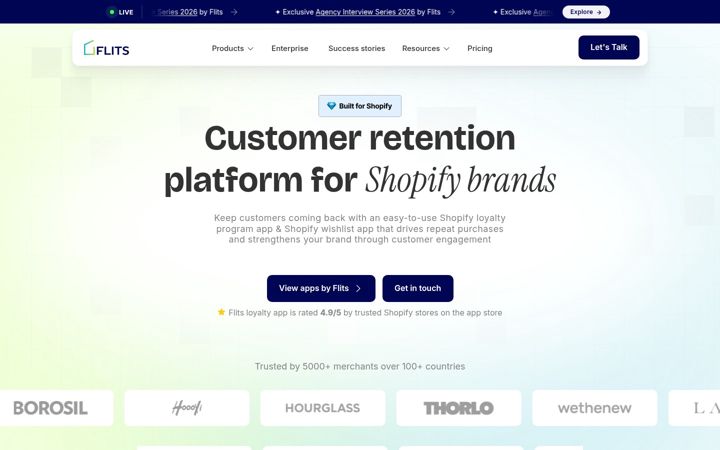 Screenshot of getflits.com