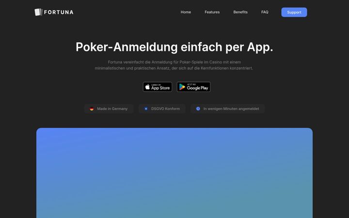Screenshot of getfortuna.app