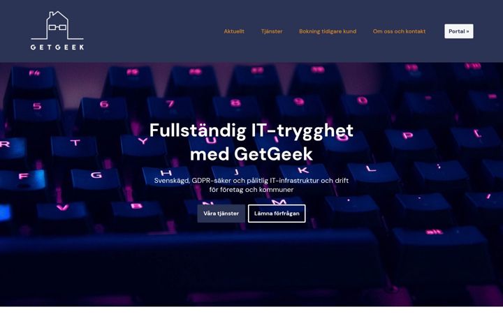 Screenshot of getgeek.se