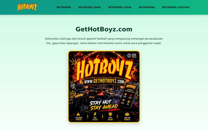 Screenshot of gethotboyz.com