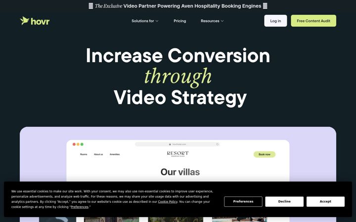 Screenshot of gethovr.com