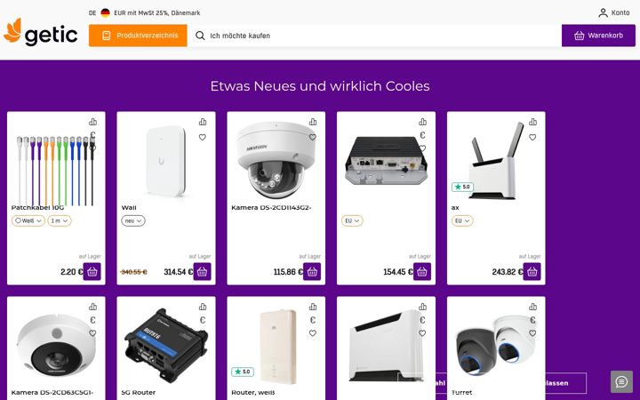 Screenshot of getic.de