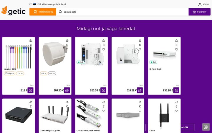 Ekrānuzņēmums no getic.ee