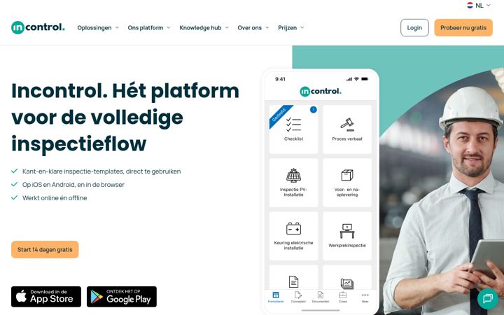 Screenshot of getincontrol.eu