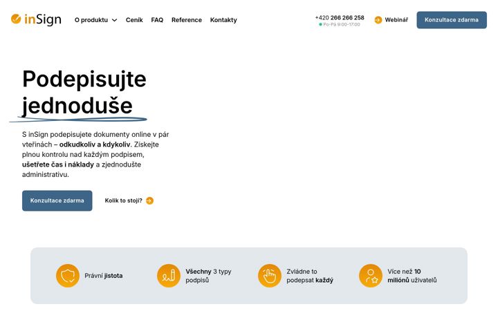 Screenshot of getinsign.cz