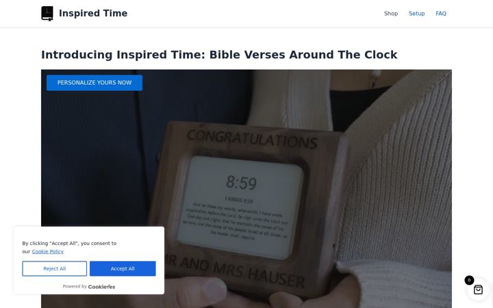 Screenshot of getinspiredtime.com
