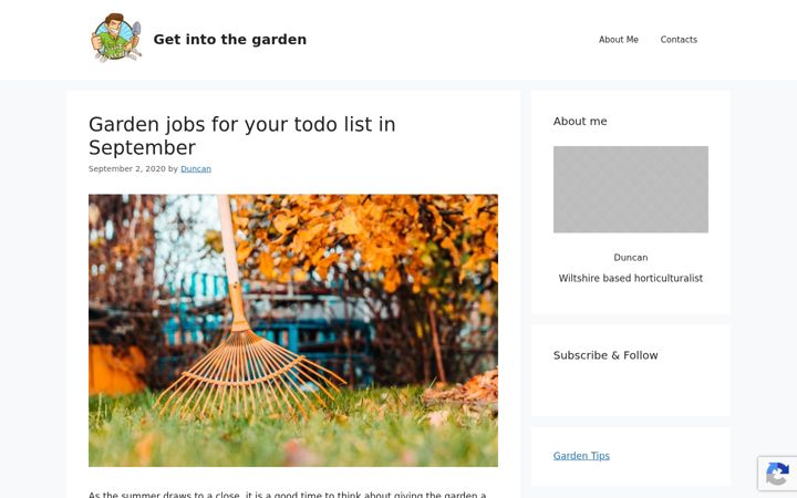 Screenshot of getintothegarden.co.uk