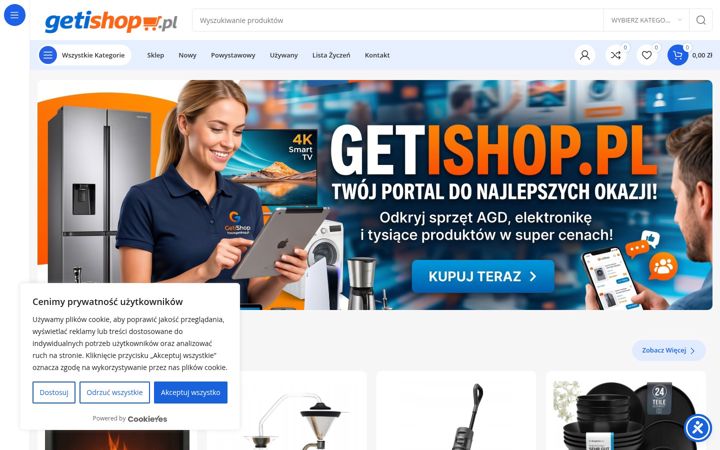 Screenshot of getishop.pl