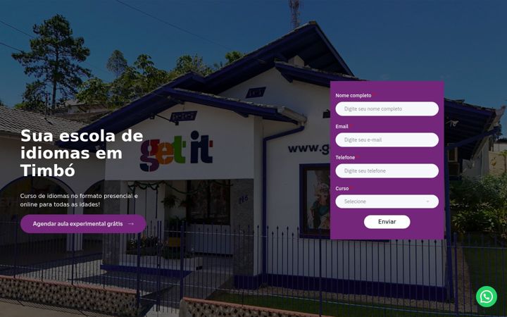 Screenshot of getittimbo.com.br