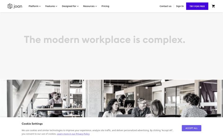 Screenshot of getjoan.com