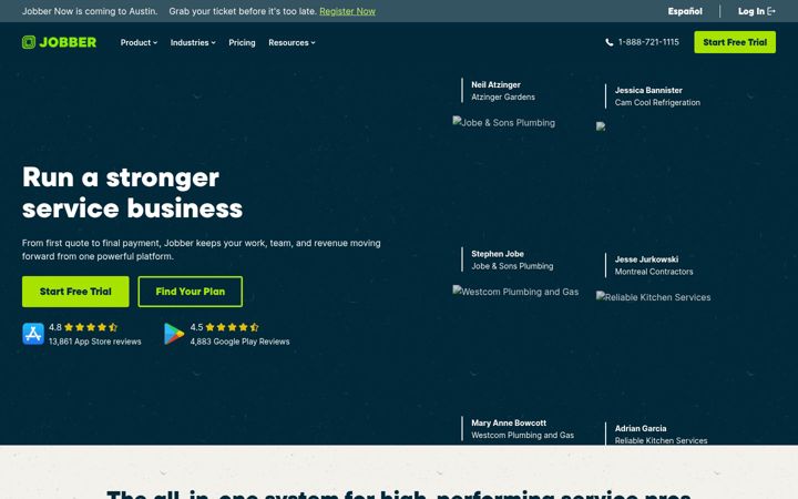 Képernyőkép: getjobber.com