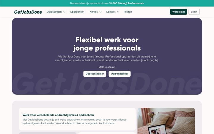 Screenshot of getjobsdone.nl