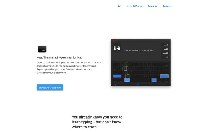 Screenshot of getkeysapp.com